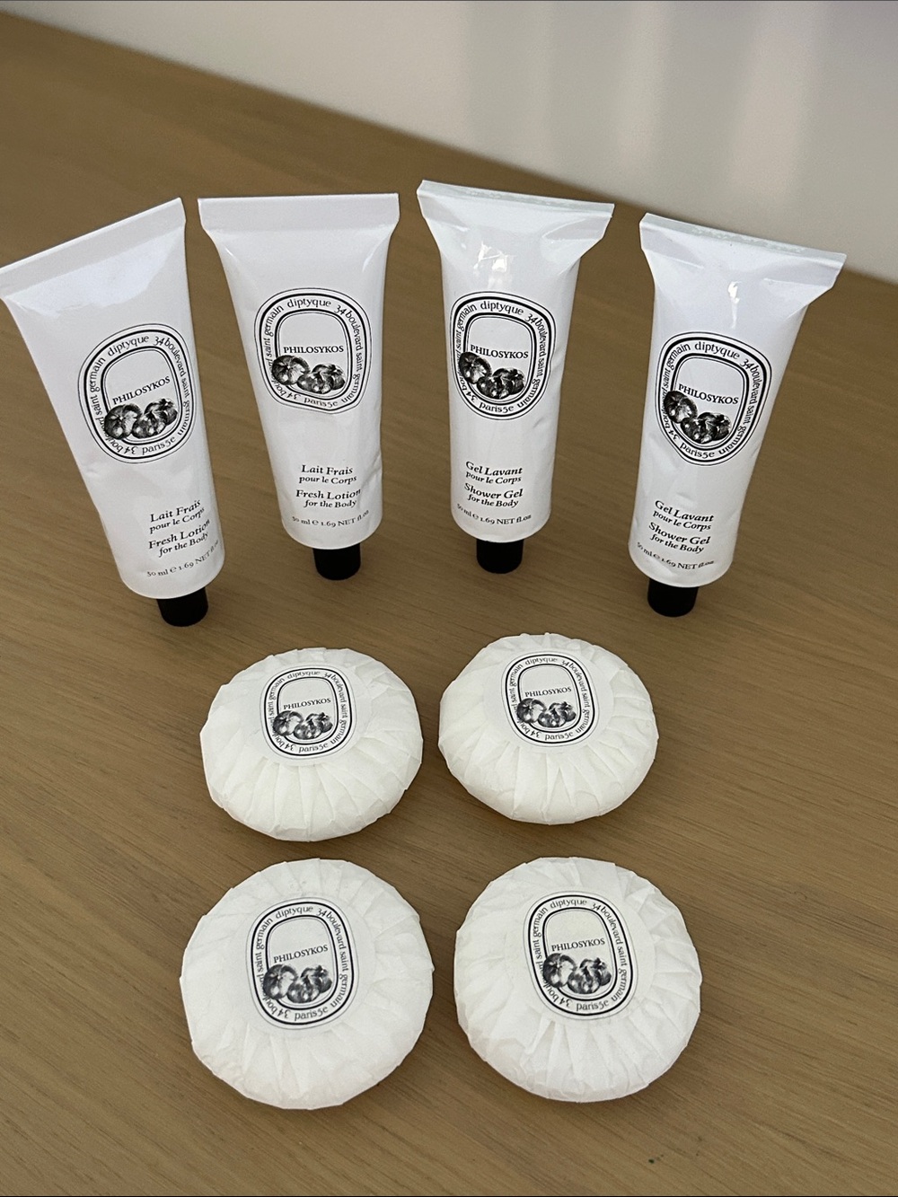 NEW Diptyque Philosykos Bath & Body Gift Set - Shower Gel, Fresh Lotion, Soap